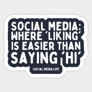 Sarcasm on Social Media - Truth with a Twist Sticker